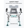 thumbnail image 2 of Silla de ducha VFAUOSIT para personas mayores y discapacitadas con capacidad de 250 kg, 2 of 9