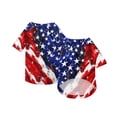 thumbnail image 2 of Anmrize Red White Blue Dog Clothes, Patriotic Pet T-Shirt, 4th of July Dog Shirt American Flag Costume, Patriotic Pet Clothes Independence Day Dog Outfit Summer Vest for Small Medium Large Dogs, A33, 2 of 5