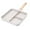 Beige, variant on 3 in 1 Divided Saute Pan with Nonstick and Durable Material for Indoor and Outdoor Cooking of Various Foods
