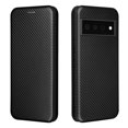 thumbnail image 2 of Feishell Flip Wallet Cover for Google Pixel 7 (6.3 inch),Shockproof Slim Fit Carbon Fiber Texture PU Leather Magnetic Closure Folio Card Pocket Kickstand Phone Case,Black, 2 of 11