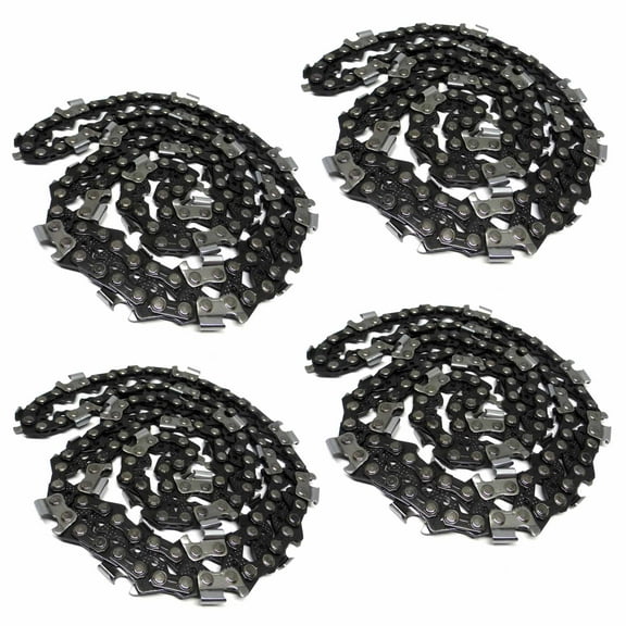 (4 Pack) 18” Chainsaw Chain .325” .058” 72 DL Compatible with Stihl, Echo Husqvarna Craftsman RedMax / 63PM55, 501840472 591099072 21BPX072G, 91VXL055G