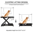 thumbnail image 6 of Pefilos 50" Heavy Duty Electric Lifting Pet Dog Grooming Table for Large Dogs with Powerful Motor, Height Adjust from 8" up to 36'', Black, 6 of 12