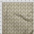 thumbnail image 4 of oneOone Silk Tabby Olive Green Fabric Block Craft Projects Decor Fabric Printed By The Yard 42 Inch Wide, 4 of 5