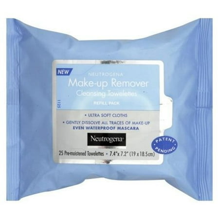 Neutrogena Make Up Remover Cleansing Towelettes Ultra Soft Cloths 25 Pre Moistened Towelettes