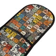 thumbnail image 2 of Dailycode Double Sided Oven Mitt with Loop Heat Resistant Kitchen Long Potholders 7" x 35" Many Cats Face, 2 of 6