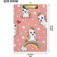 thumbnail image 3 of FMSHPON Unicorns Clipboard Hardboard Wood Nursing Clip Board and Pull for Standard A4 Letter 13x9 inches, 3 of 8