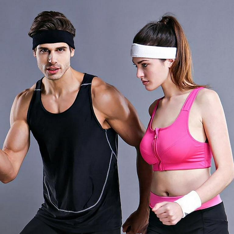 Sport's Cotton Mens Sweat Sweatband Headband Yoga Gym Stretch Head