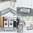 thumbnail image 6 of Cat Print Kitchen Rugs and Mats Set Of 2 - Cat Kitchen Mat Washable Cat Kitchen Decor - Non-Slip Floor Mats for Home Kitchen Decor Gifts - 17x30 and 17x47 Inch, 6 of 7