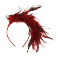 thumbnail image 3 of Unique Bargains 1 Pc Headband Fashion Feather Hair Accessories for Women Red, 3 of 5