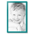 thumbnail image 2 of ArtToFrames 15" x 24" Aqua Picture Frame, 15x24 inch Green Wood Poster Frame (WOM-4428), 2 of 8