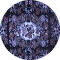 thumbnail image 1 of Ahgly Company Indoor Round Medallion Blue French Area Rugs, 8' Round, 1 of 4
