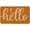 Orange, variant on Black Orange Hello Halloween Doormat, Home Decor Low-Profile Switch Rug Door Mat Floor Mat for Indoor Outdoor 17x29 Inch
