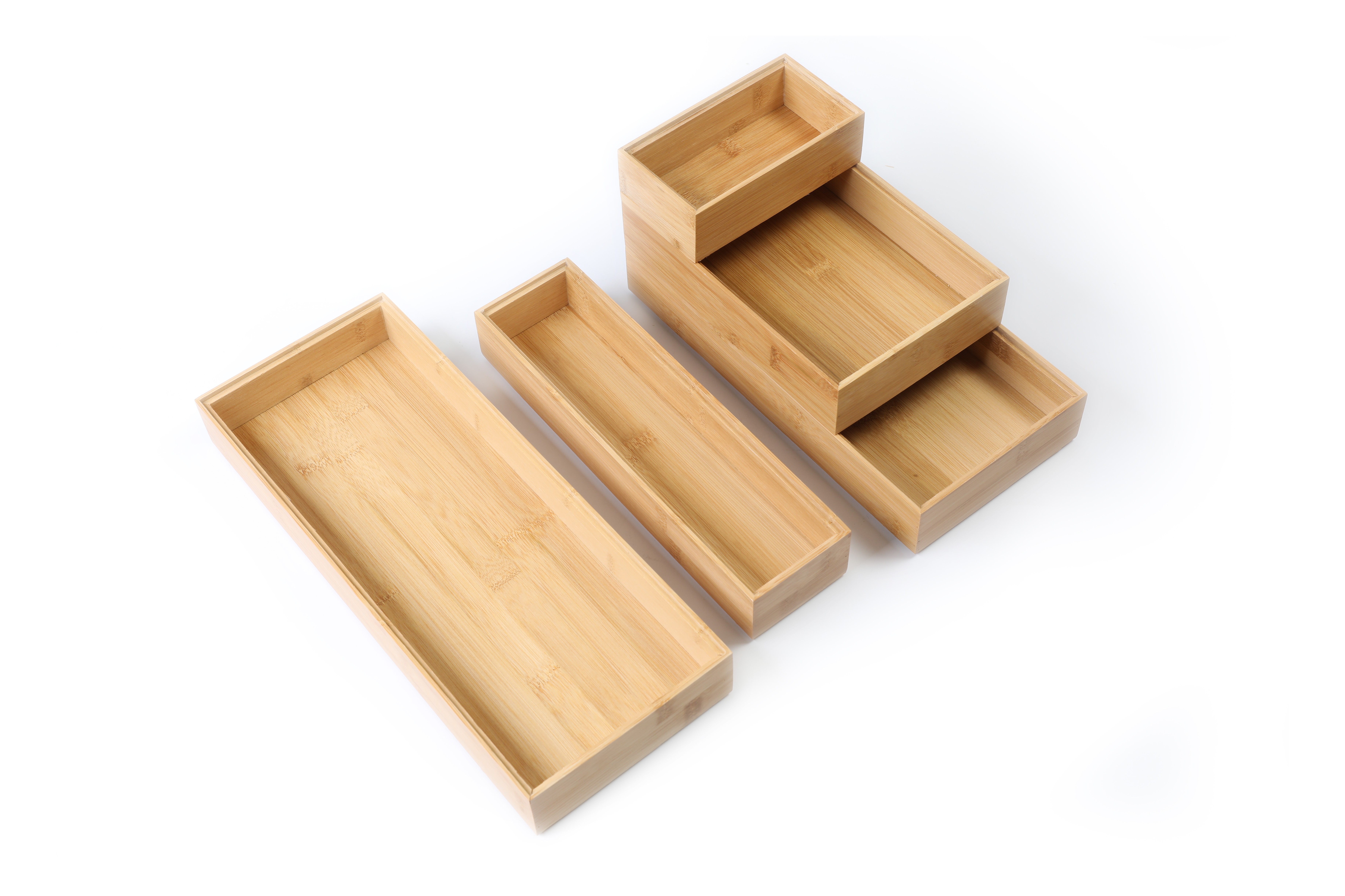Better Homes & Gardens Bamboo Drawer Organizer, 5-Piece Set photo 4