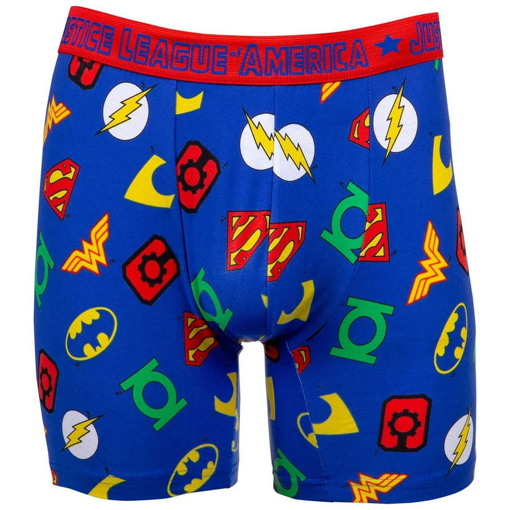 Justice League - Justice League Symbols Boxer Briefs-XLarge (40-42