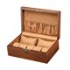 thumbnail image 5 of Caja de reloj con brazalete de madera, vitrina de reloj a prueba de polvo, caja de almacenamiento de colección, protección de reloj con , regalo de cumpleaños 7 almohadillas Sunnimix Caja de reloj, 5 of 8