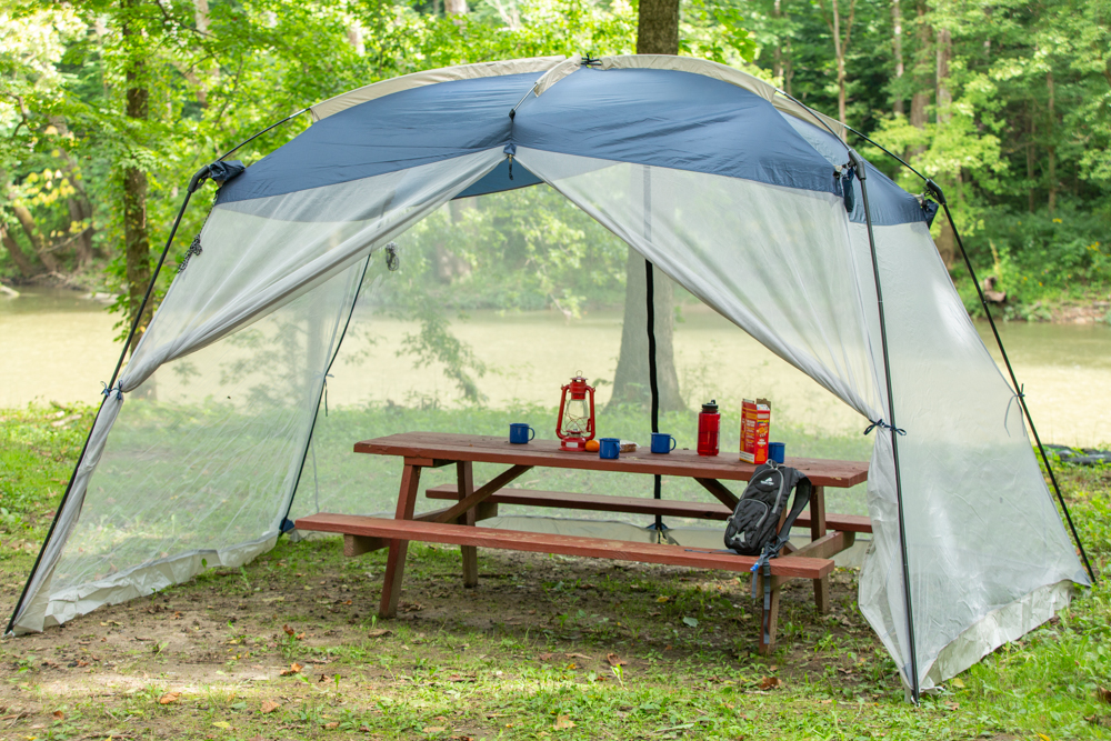 camping picnic table tent