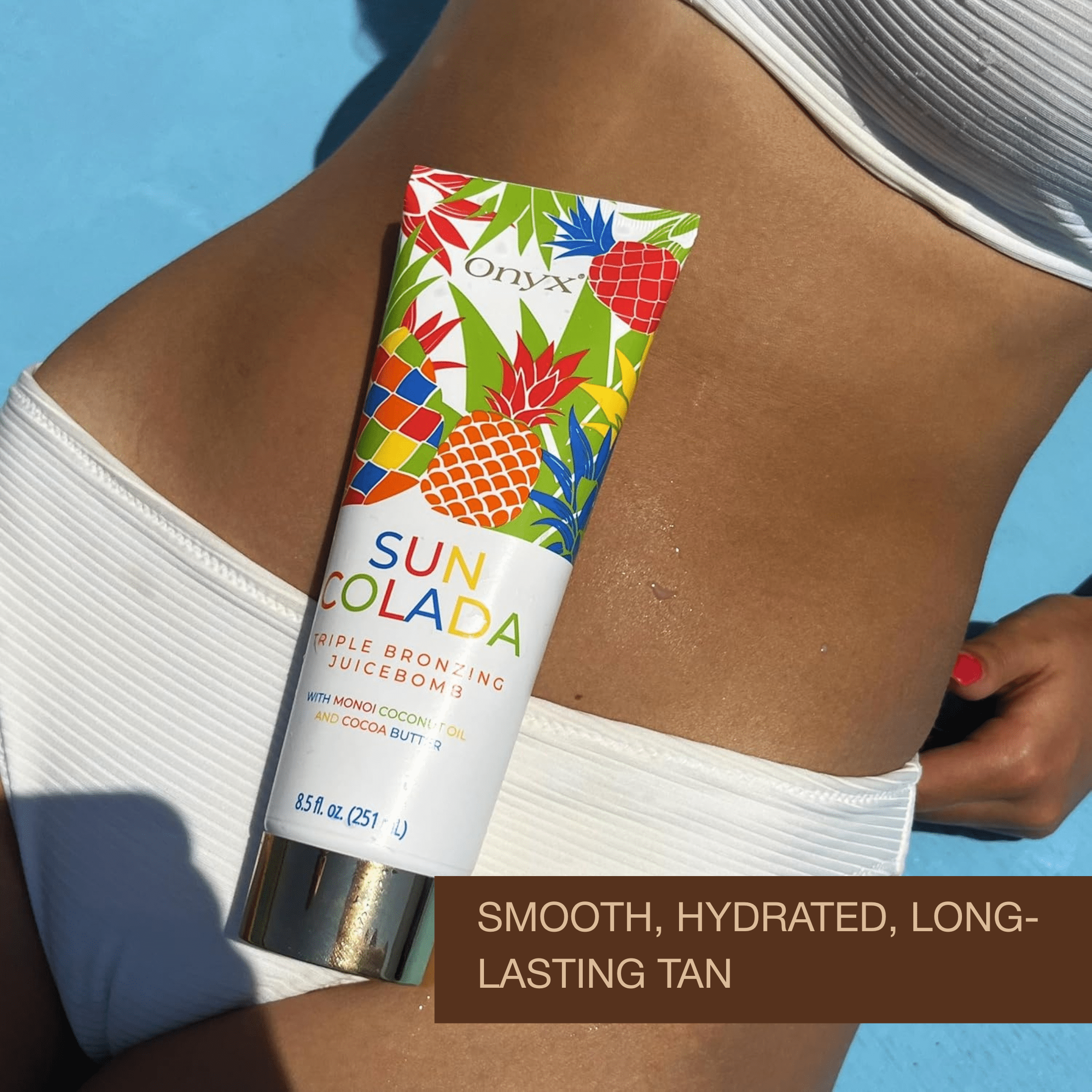Onyx Suncolada Triple Bronzer - Indoor Tanning Lotion, 8.5 fl oz