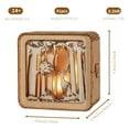 thumbnail image 6 of 3D Wooden Puzzles Elven deer Model Kit Night Lights Desk Decorations Christmas Birthday  Gifts For Women Age14+, 6 of 9