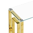 thumbnail image 4 of Golden Stainless Steel Glass Console Table BS-02, 4 of 6