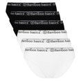 thumbnail image 1 of Bamboo basics Calzoncillos para mujeres YARA, 6-pack - Cintura con logo, transpirable, camiseta simple Negro/blanco L (Large), 1 of 6