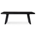 thumbnail image 3 of Maven Lane Marcella Wood Coffee Table Contemporary Accent Furniture, Black, 3 of 6
