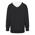 thumbnail image 5 of Chandails d'Hiver Grande Taille pour Femmes Chandails à Capuche à Manches Longues Col Rond Imprimé de Noël Décontracté à la Mode Noir TTG, 5 of 5