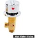 thumbnail image 2 of Bathtub Faucet Bath Mixer Shower Faucets Bathroom Faucet Hot Cold Water Solid Brass Mixer Tap Hole Leaf Handle Mixer Tap, 2 of 5