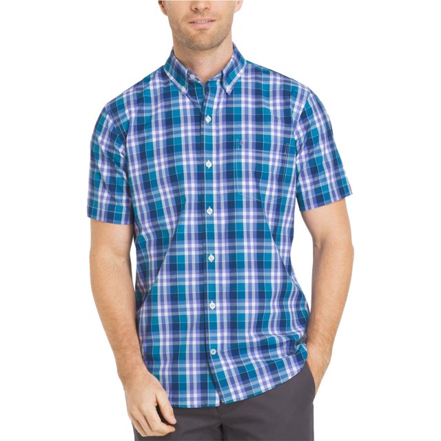 Camisa con Botones IZOD Breezy para hombre azul grande