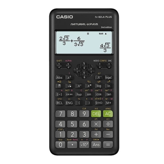 CALCU CIENTIFICA CASIO FX 82LAPLUS2 BKSM Casio FX-82LA PLUS negra 252 funciones