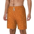 thumbnail image 2 of Balery Orange Glitter Mens Swim Trunks Swim Shorts for Men Quick Dry Inseam Beach Shorts with Compression Liner Pocket-Medium, 2 of 9