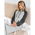thumbnail image 6 of Avidlove Cotton Nightgown for Women Long Sleeve Hooded Gowns Sleepwear Full Length Nightwear with Pockets, 6 of 7
