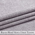 thumbnail image 3 of Lavender Solid Full Blackout Curtain Heavy Linen Texture Window Treatment for Bedroom Energy Efficient Drapes 8 Grommets Top for Living Room with Liner, Purple, 50" x 95", 2 Panels, 3 of 9