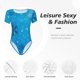 thumbnail image 4 of Balery Winter With Snowflakes Body de cuello redondo de manga corta para mujer Tops de manga corta Tops básicos-Medium, 4 of 7