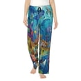 thumbnail image 1 of Balery Sea World Pantalones de pijama para mujer, pijamas ultraligeros, pantalones de estar por casa-Medium, 1 of 6