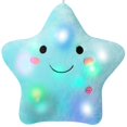 thumbnail image 1 of Almohada DearSun Light Up Star de 35 cm, color azul, 1 of 7