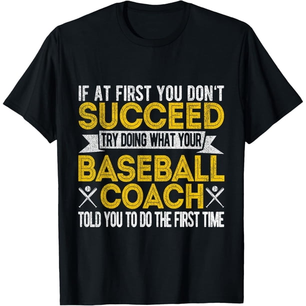 Camiseta retro divertida para entrenador de béisbol
