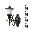 thumbnail image 1 of 5x Model Railway Train Lamp Post Street Wall Lights light ho train accessories HO Scale LEDs NEW Black, 1 of 9