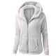thumbnail image 1 of ICHUANYI Clearance Women Hooded Sweater Coat Winter Warm Wool Zipper Coat Long Sleeve Outwear(Gray, L) ICHUANYI WER2023080903485, 1 of 8