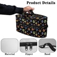 thumbnail image 5 of HELLHERO Portable Travel Iron Carrier Bag Most Iron For Garment Care Lightweight Travel Bag Colorful Dog Paw Prints(Case Only), 5 of 6