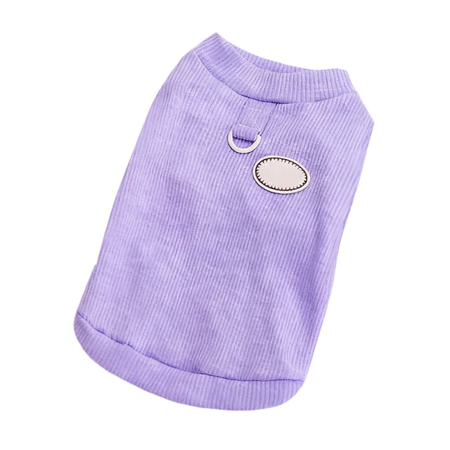 Stylish Pet Dog Cat Summer Apparel Lightweight Comfort Vest Top With Convenient Leash Attachment Loop