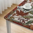 thumbnail image 4 of nygtbtfer  Fall Foliage Bordered Fabric Fall Thanksgiving Tablecloth, Swirling Leaves Easy Care Stain Proof, Wrinkle Resistant Tablecloth, Oblong/Rectangle, 4 of 7