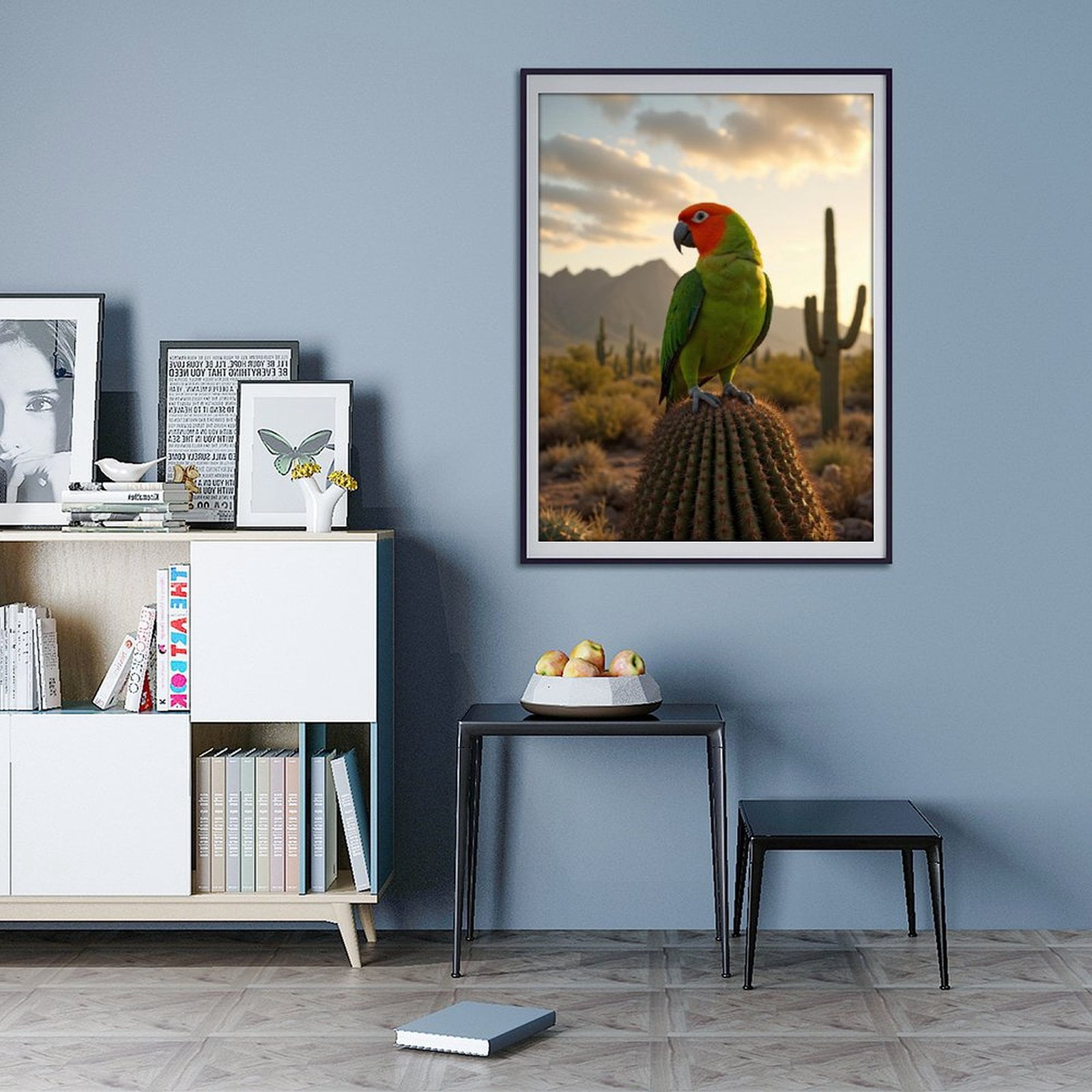 Diamond Art Kits for Adults - 5d Sunset Parrot On Desert Cactus Diamond Painting for Adults, Diamond Art for Adults Beginners, Diamond Painting Kits for Adults for Home Wall Decor