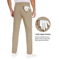 thumbnail image 7 of SPECIAL MAGIC Men’s Stretch Golf Pants Slim Fit Lightweight Hiking, Casual & Dress Tapered Pants with Zipper Pockets, 7 of 7