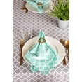 thumbnail image 5 of Contemporary Home Living Slipped Quatrefoil Rectangular Cotton Tablecloth - 104" - Stone Gray and, 5 of 5