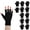 Black, variant on HXRH 12 Pairs Fingerless Moisturizing Gloves Fingerless Cotton Gloves Washable and Reusable Eczema Sleeves Soft and Comfortable for Dry Hands Sleeping Hand (White)