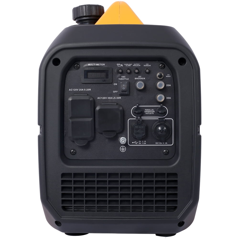 3500 Watt Portable Inverter Generator Gas Powered EPA Compliant with CO Sensor Clean Pure Sine Wave Power for Home Backup Camping RV Trailer