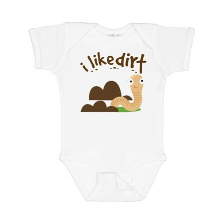 

Inktastic I Like Dirt Earthworm Gift Baby Boy or Baby Girl Bodysuit