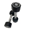 thumbnail image 7 of 5LB ×2 pieces per package apollo Dumbbell for both and home usage High-end Coated Octagon Dumbbell Black Chrome, 7 of 7