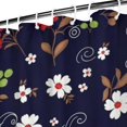 thumbnail image 3 of Pioneer Flower Floral Print Pattern Shower Curtain 72"x72", Bathroom Decorative Shower Curtain Set with 12 Hooks, Waterproof Washable, 3 of 6