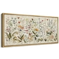 thumbnail image 5 of IDEA4WALL Extra Large Framed Canvas Print Wall Art Wildflower Meadow Watercolor Illustrations Colorful Fine Art Retro Floral Wall Decorative Oversized Artwork Relax/Calm for Living Room - 60"x30", 5 of 5